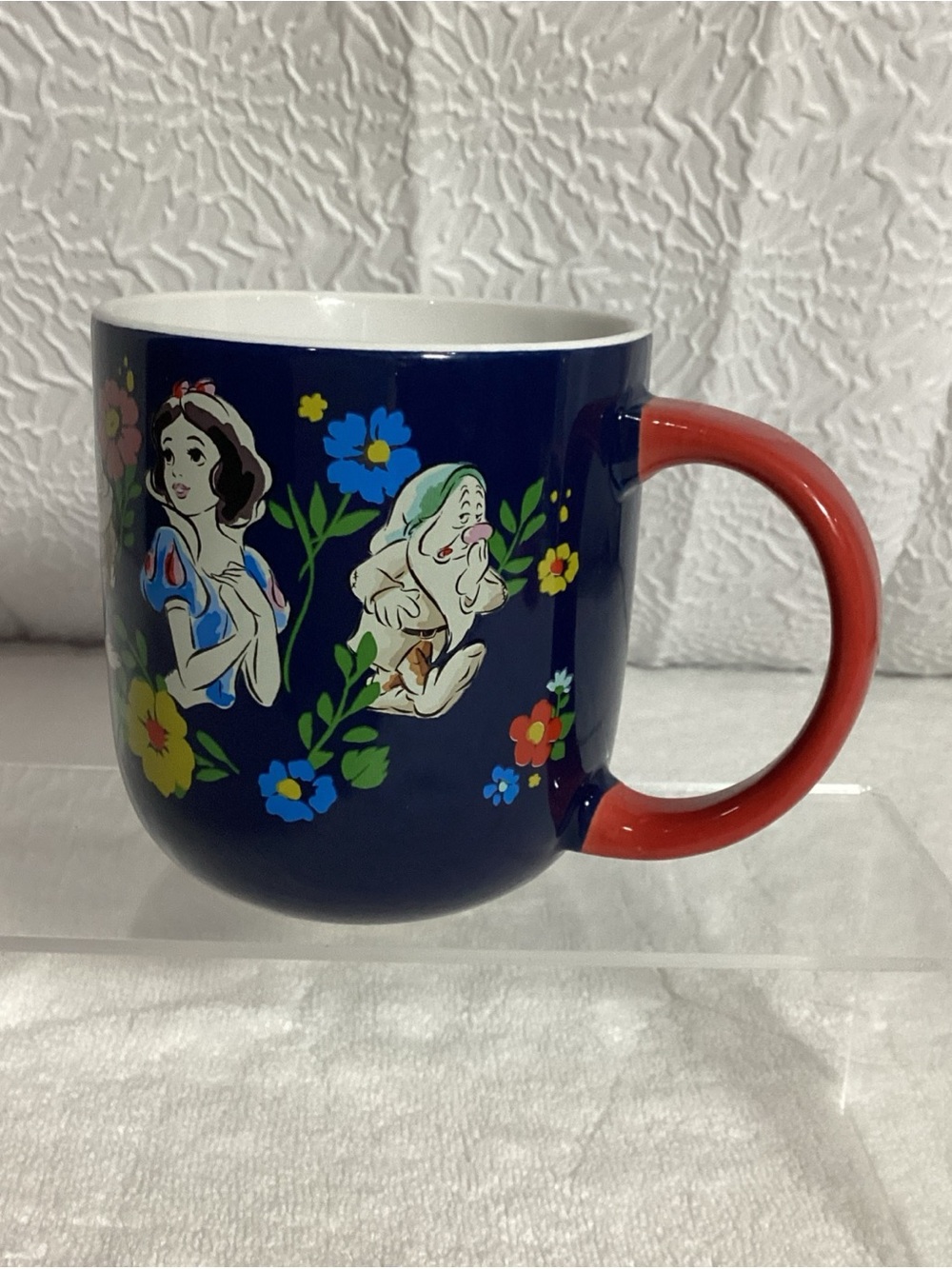 Disney Princess Snow White and Seven Dwarfs Blue Coffee Ceramic Mug Cup by Zrike - Picture 8 of 8